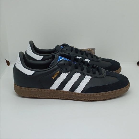NWB Adidas Samba Original Black/White Shoes Sz 6.5 - Picture 7 of 12